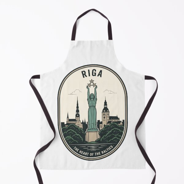 Item preview, Retro Riga Latvia Freedom Monument Travel Badge designed and sold by k3rstman1.