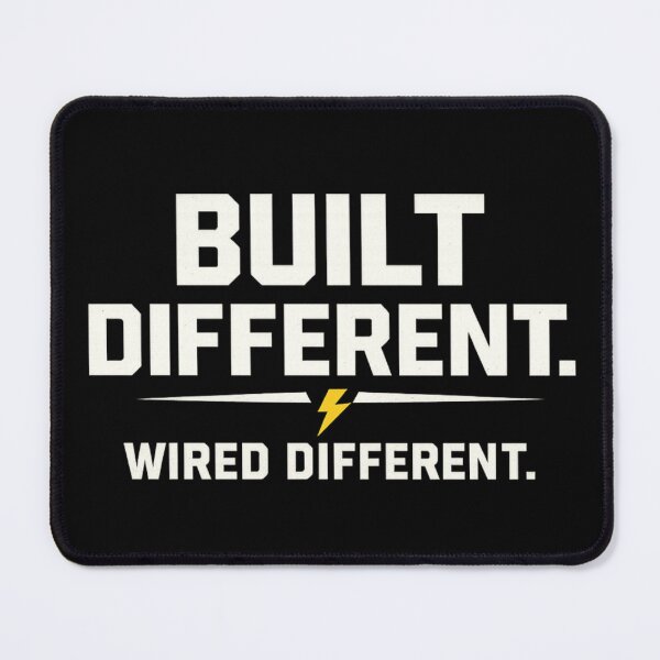 Item preview, Built Different Wired Different Electrician Trade Shirt designed and sold by The Daily Goods.
