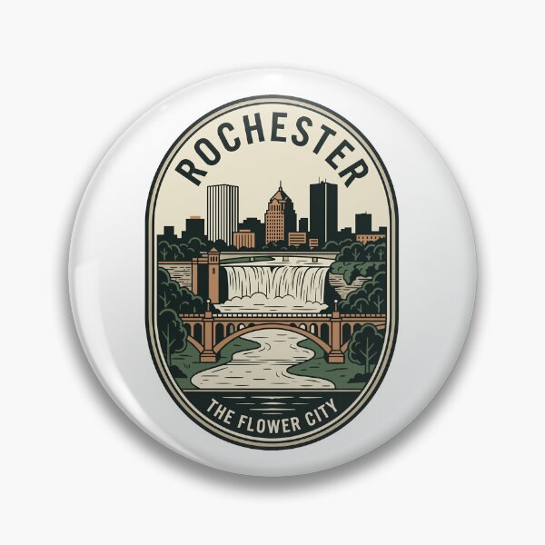 Item preview, Vintage Rochester NY Flower City High Falls Skyline designed and sold by k3rstman1.