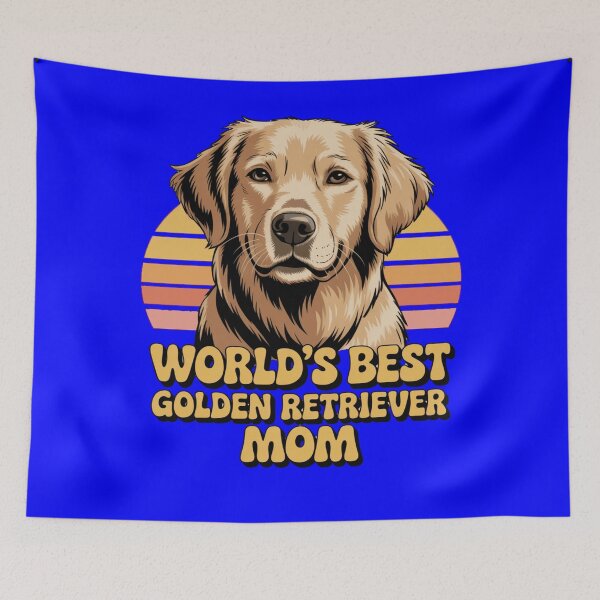 Item preview, Dog Pet Owner Art Design World Best Golden Retriever Mom designed and sold by fantasticdesign.