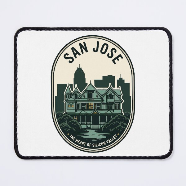 Item preview, San Jose Winchester Mystery House Skyline Badge designed and sold by k3rstman1.
