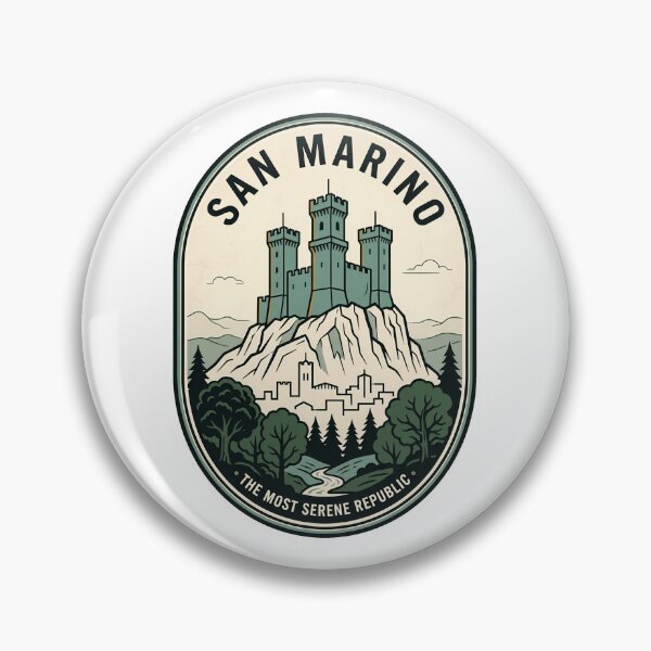 Item preview, Vintage San Marino Most Serene Republic Badge designed and sold by k3rstman1.