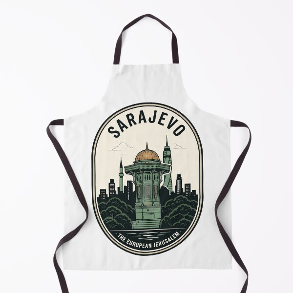 Item preview, Sarajevo Bosnia Sebilj Fountain Vintage Travel Badge designed and sold by k3rstman1.