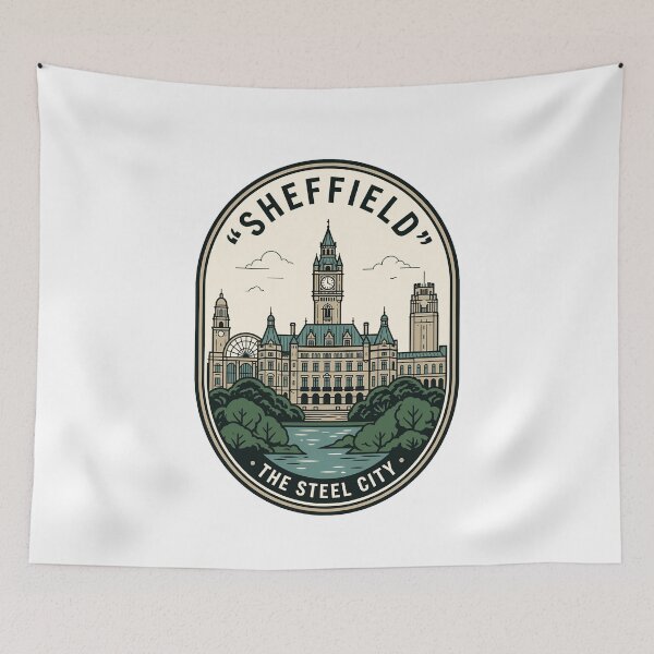 Item preview, Vintage Sheffield Town Hall Steel City Badge designed and sold by k3rstman1.