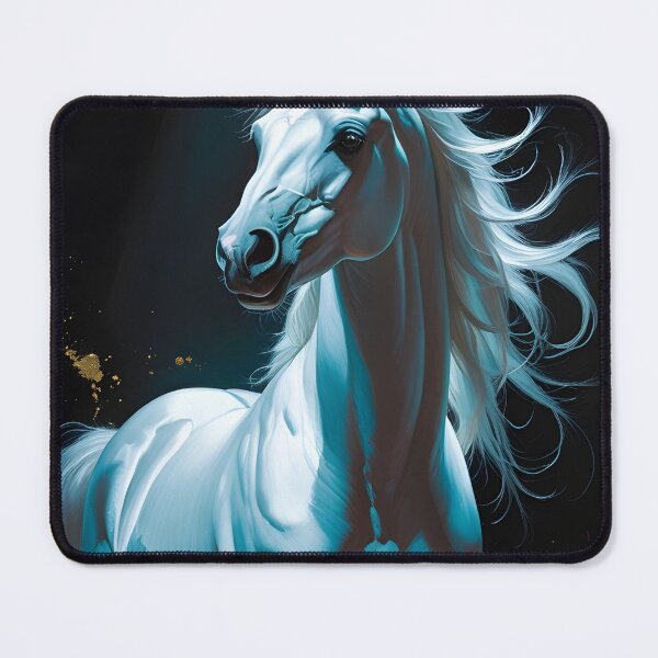 Item preview, Majestic White Arabian Horse - Desert Noir Fine Art designed and sold by GoldenVerseArt.
