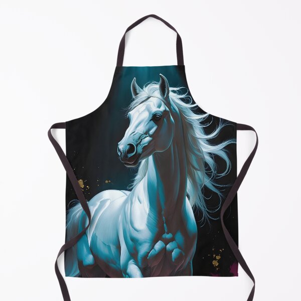 Item preview, Majestic White Arabian Horse - Desert Noir Fine Art designed and sold by GoldenVerseArt.