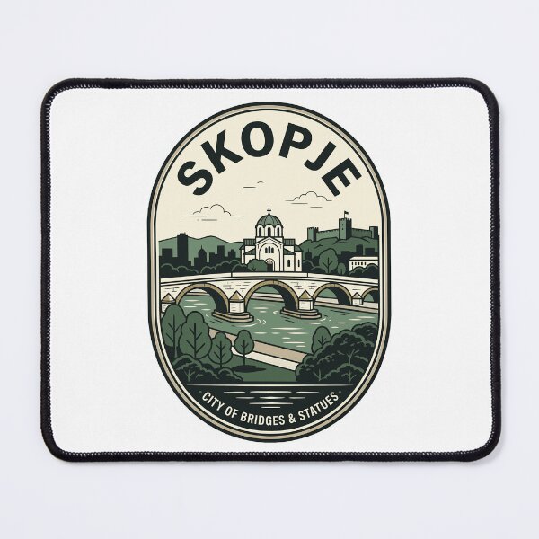 Item preview, Vintage Skopje North Macedonia Travel Badge designed and sold by k3rstman1.