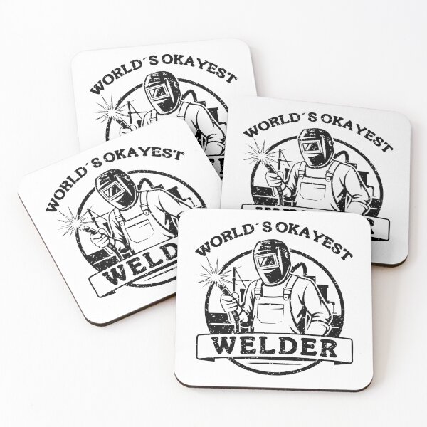 Item preview, World's Okayest Welder Funny Badge Welding Humor designed and sold by Dmetalx Art Apparel.