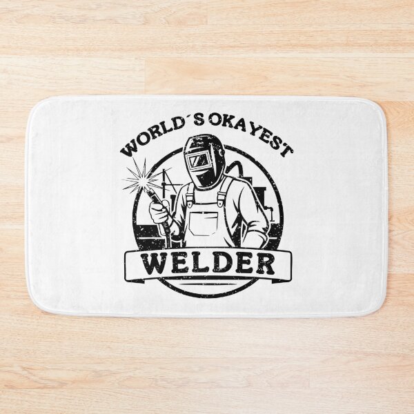 Item preview, World's Okayest Welder Funny Badge Welding Humor designed and sold by Dmetalx Art Apparel.