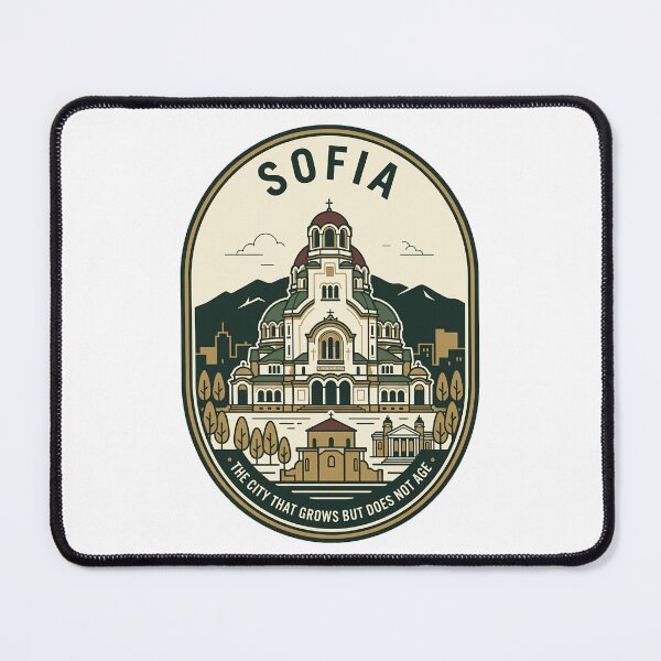 Item preview, Sofia Bulgaria Alexander Nevsky Cathedral Travel Badge designed and sold by k3rstman1.