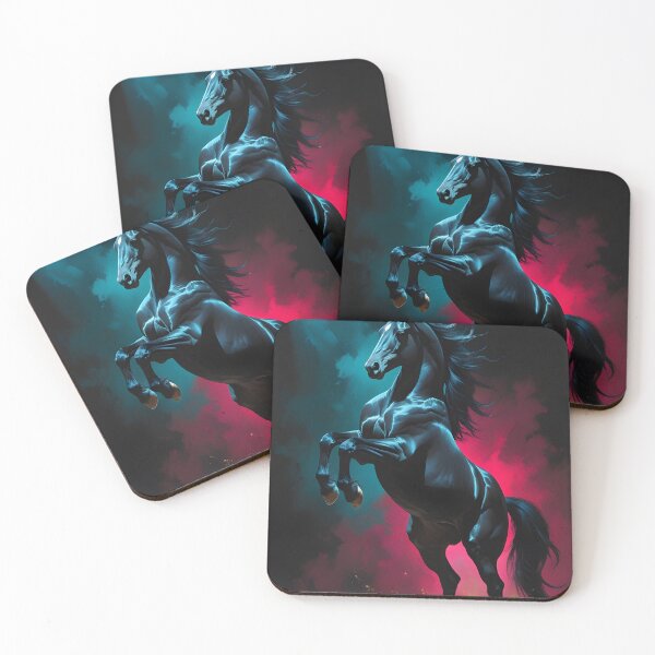 Item preview, Shadow of the Desert - Black Arabian Stallion Fine Art designed and sold by GoldenVerseArt.