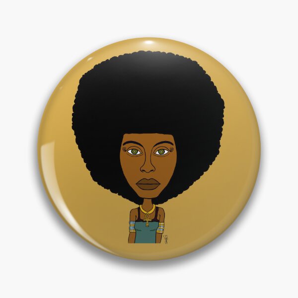 Item preview, Drawn portrait of Erykah with an afro hairstyle designed and sold by Eric Sintès.