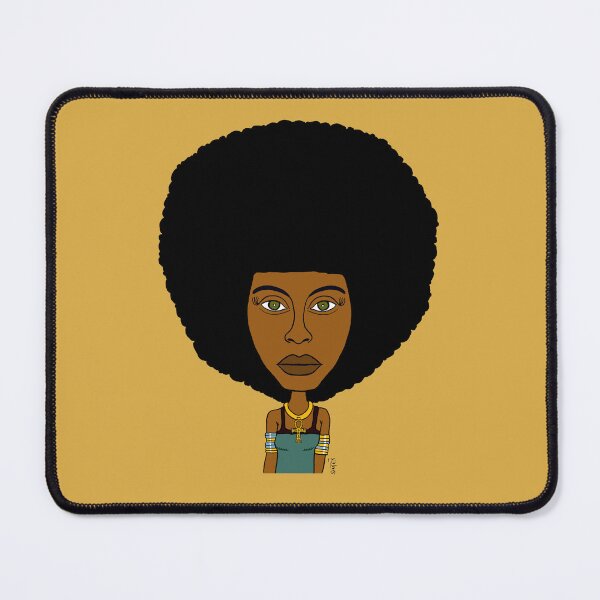 Item preview, Drawn portrait of Erykah with an afro hairstyle designed and sold by Eric Sintès.