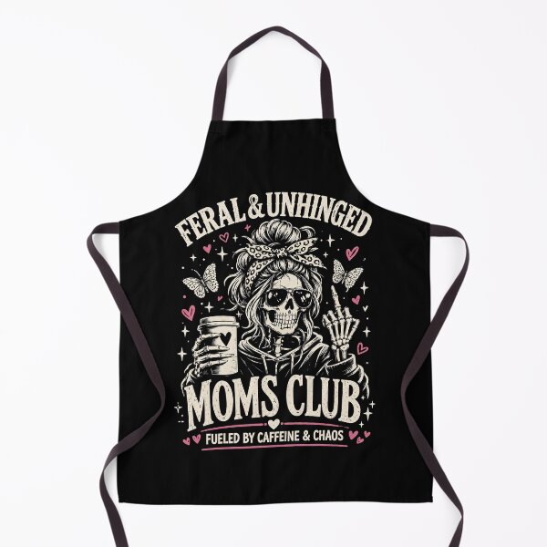 Item preview, Feral and Unhinged Moms Club Funny Skeleton Mom Life 2 designed and sold by Naviiraart.