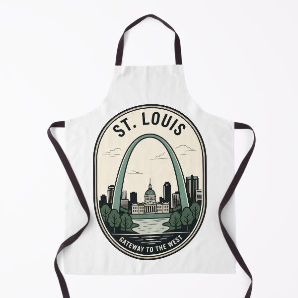 Item preview, St Louis Gateway Arch Retro Skyline Badge designed and sold by k3rstman1.