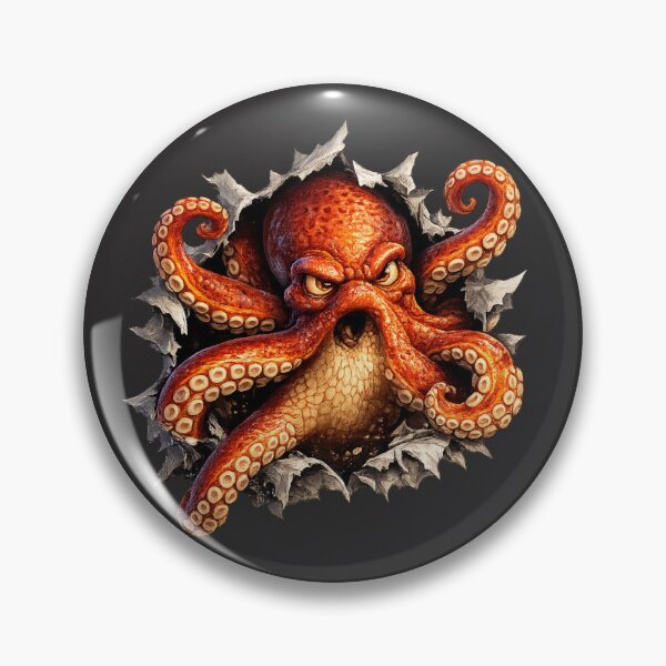 Item preview, Octopus exploding through hole designed and sold by shorethings.