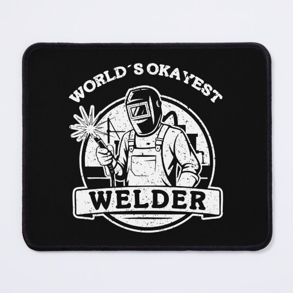 Item preview, World's Okayest Welder Funny Badge Welding Humor designed and sold by Dmetalx Art Apparel.