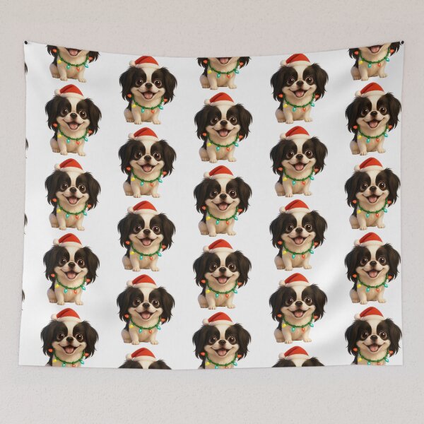 Item preview, Christmas Japanese Chin designed and sold by Sillytoe.