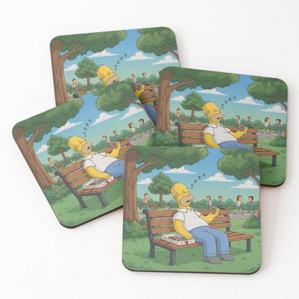 Item preview, Homer Sleeping on Park Bench Relaxed  designed and sold by DohLab.