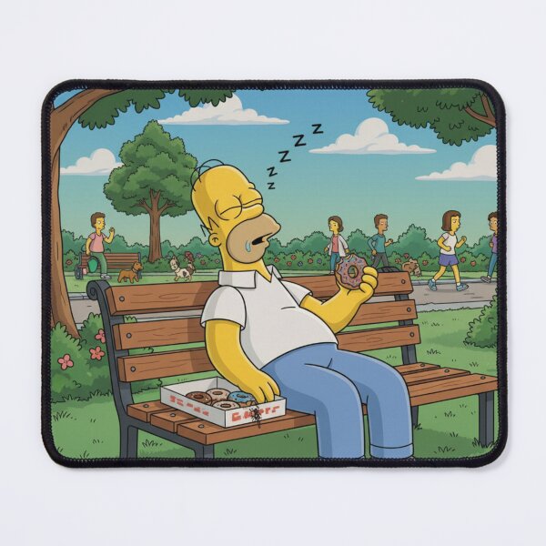 Item preview, Homer Sleeping on Park Bench Relaxed designed and sold by DohLab.
