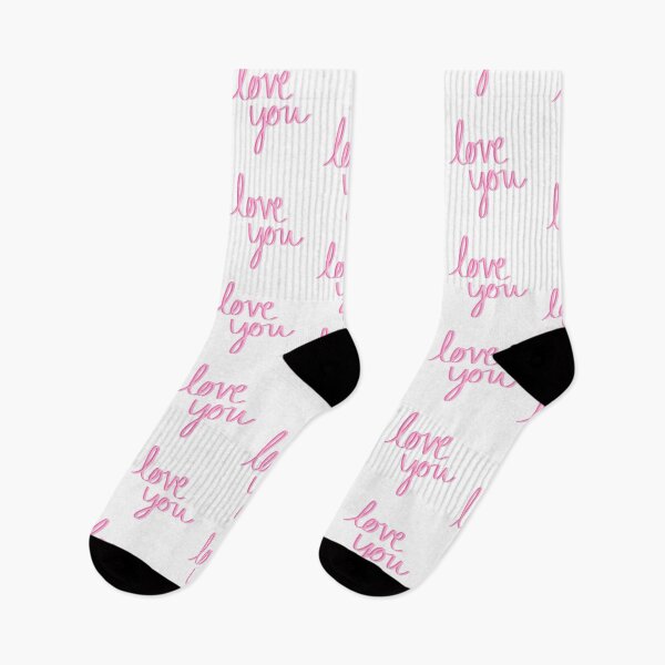 Item preview, Love You Pink Script Cursive Romantic Hand Lettering Aesthetic designed and sold by Nesstitches.