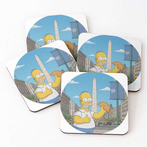 Item preview, Homer Eating Empanadas in Buenos Aires, Argentina designed and sold by DohLab.