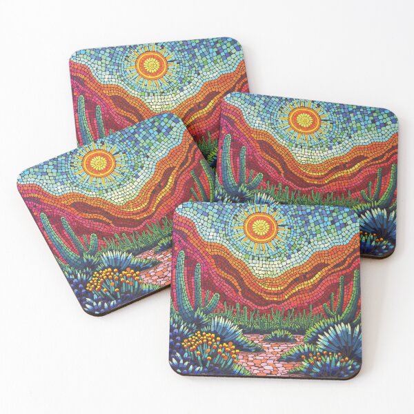 Item preview, Joshua Tree National Park Landscape Mosaic designed and sold by designmari.