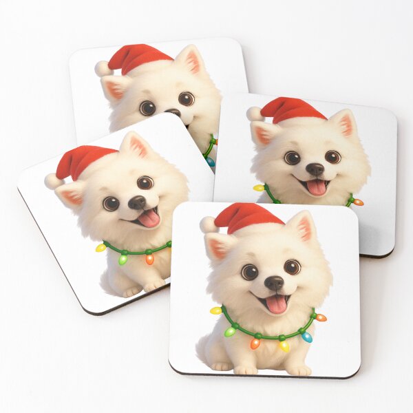 Item preview, Christmas Japanese Spitz designed and sold by Sillytoe.