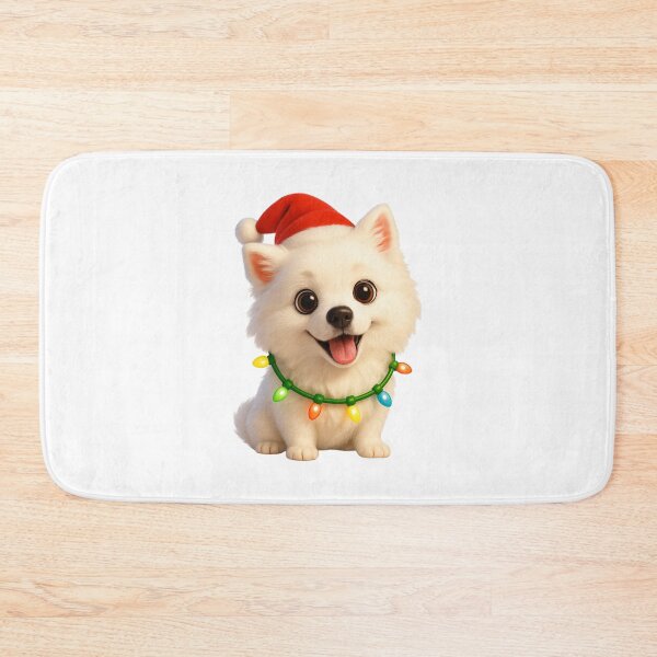Item preview, Christmas Japanese Spitz designed and sold by Sillytoe.