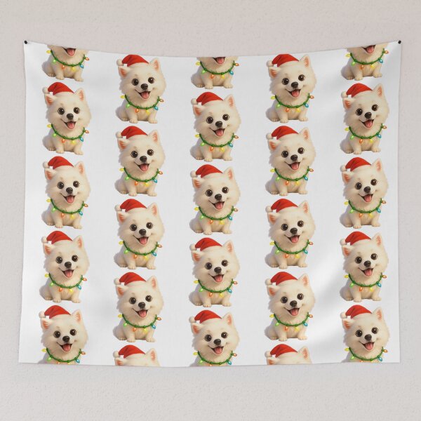 Item preview, Christmas Japanese Spitz designed and sold by Sillytoe.