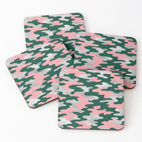 Item preview, Emerald Green, Silver & Pink Camo designed and sold by DesignsByPrnces.
