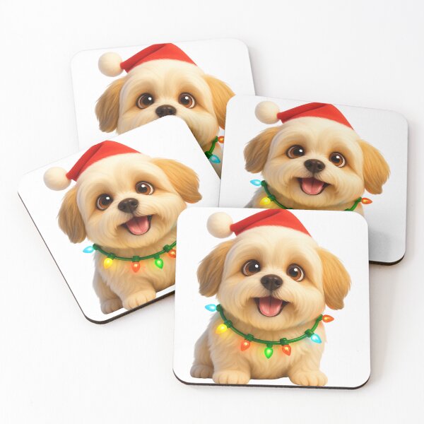Item preview, Christmas Lhasa Apso  designed and sold by Sillytoe.