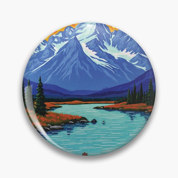 Item preview, Grand Teton Mosaic Landscape, Majestic Snow designed and sold by designmari.