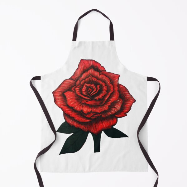 Item preview, Dark Velvet Red Rose – Gothic Charcoal & Mixed Media Illustration designed and sold by Lauretius.
