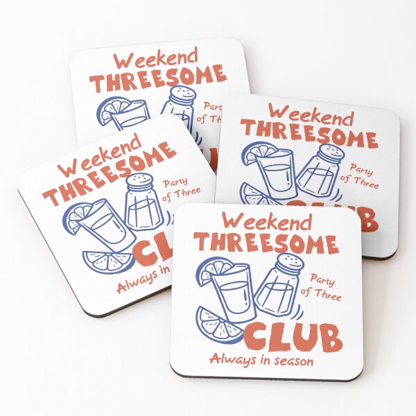 Item preview, Weekend Threesome Club, Beach Vacation Cocktail Lover, Tequila Tropical Drinks designed and sold by BeaverFriends.