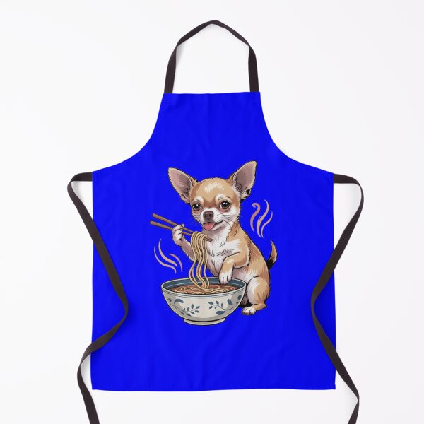 Item preview, Dog Pet Owner Art Design Cute Chihuahua Eating Noodles designed and sold by fantasticdesign.