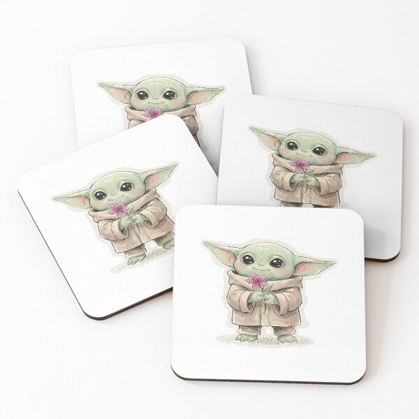 Item preview, BABY YODA FUCHSIA FLOWER designed and sold by LIS AND MELIVERSO.