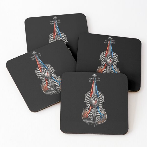 Item preview, Anatomical Violin – Heart & Skeleton Music Art | Fine Art Print & Tee designed and sold by ArtoryWorks.