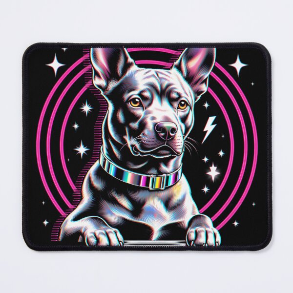 Item preview, Pitbull Mom Gift Neon Retro Bully Dog Lover designed and sold by PawsRetroStudio.