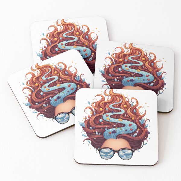 Item preview, Crimson River Hair Fantasy Portrait designed and sold by AbanoubStore.