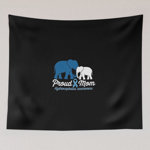 Item preview, Hydrocephalus Awareness Elephant Mom Proud Mother Support designed and sold by BlassmausArt.
