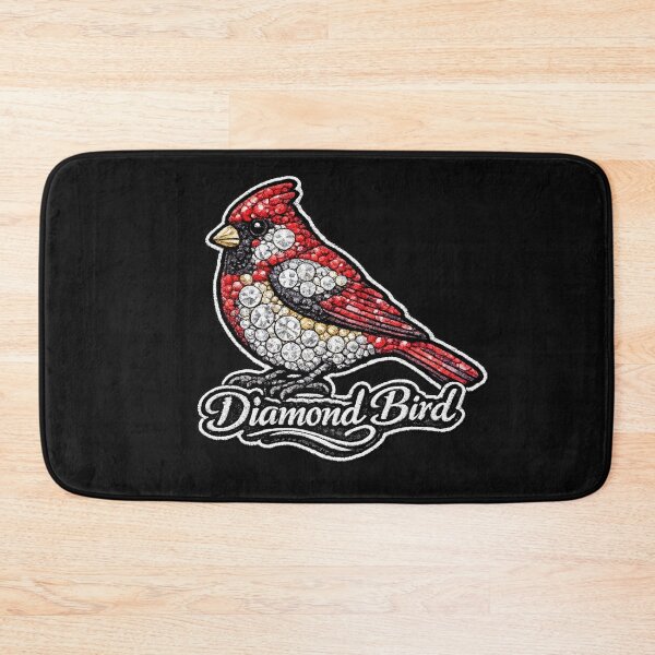 Item preview, Northern Cardinal Diamond Bird Series | Embroidered Rhinestone Cardinal Art Sticker | Luxury Red Bird Patch Design designed and sold by Emoji Emblems.