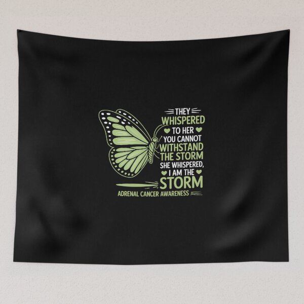 Item preview, I am the storm Adrenal Cancer Awareness Butterfly designed and sold by BlassmausArt.