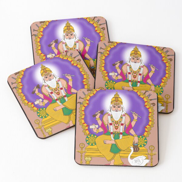 Item preview, Lord Vishwakarma Digital Drawing | Sacred Hindu God Artwork Illustration designed and sold by Harshit_Digital_Arts.