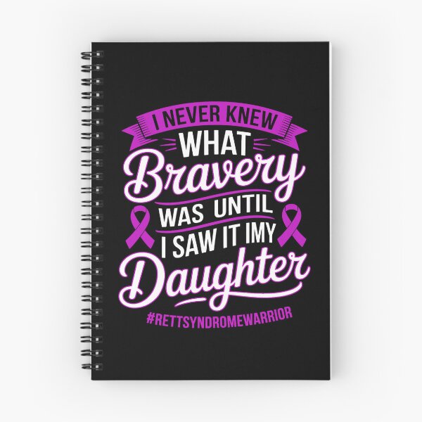 Item preview, I Never Knew What Bravery Was rett syndrome Awareness designed and sold by BlassmausArt.