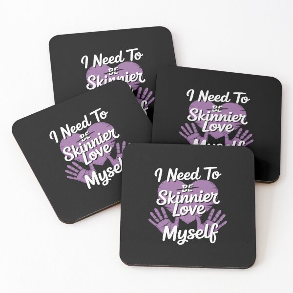 Item preview, I Need To Be Skinnier Love My Self Eating Disorder Awareness designed and sold by BlassmausArt.