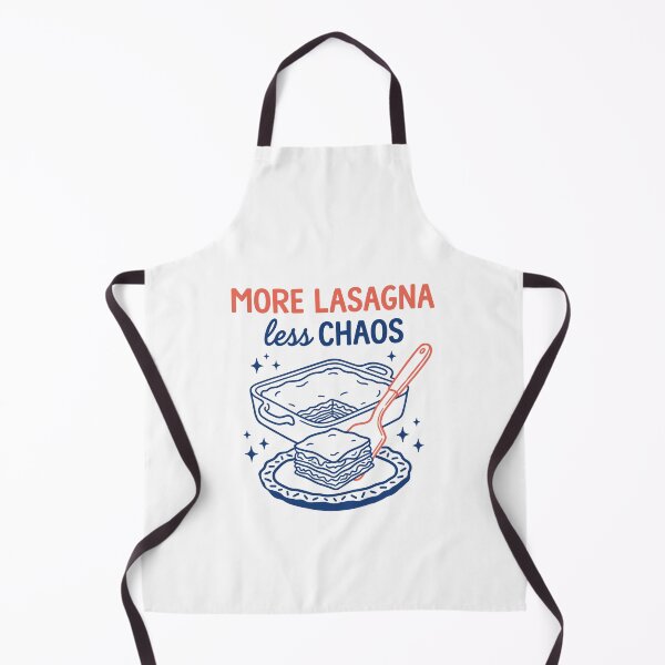 Item preview, More Lasagna Less Chaos Funny Pasta Lover Design designed and sold by Krasnovaovaova.