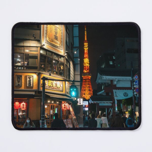 Item preview, Glowing Tokyo Tower, Japan at night time designed and sold by sinseeho.