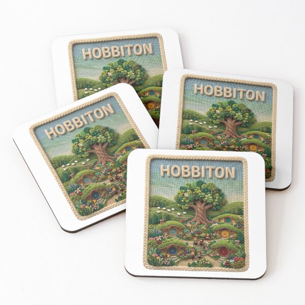 Item preview, Knitted Style Hobbiton New Zealand Village Art designed and sold by EmpoweredEchoesSpirit.