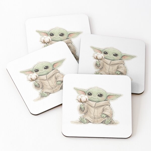 Item preview, BABY YODA COTTON FLOWER designed and sold by LIS AND MELIVERSO.